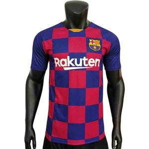 Camiseta de Fútbol Vintage de Manga Corta de Poliéster con Agujeros Transpirables de <span class=keywords><strong>Barcelona</strong></span>, Inglaterra, Chelsea, Brasil - Product Image 1