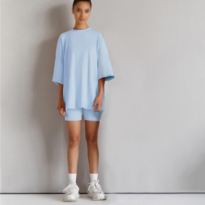 2025 Kids Tales Family Summer, conjunto <span class=keywords><strong>de</strong></span> dos piezas con cuello, camiseta <span class=keywords><strong>de</strong></span> manga corta, pantalones cortos para <span class=keywords><strong>madre</strong></span> e hijo, moda informal para niña - Product Image 2