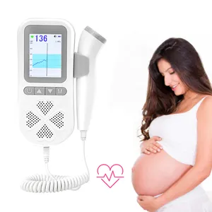 Monitor Detak Jantung Bayi, Genggam Digital Awal 9 Minggu Mendengar Monitor Detak Jantung Janin Doppler Layar Besar
