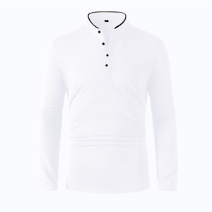 Camisetas de Manga Larga para Hombre, Estilo Hip Hop, de Algodón Jersey Transpirable, con Logotipo Bordado, Venta al Por Mayor - Product Image 5