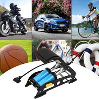 Pompe à pied à double cylindre haute précision, gonfleur d'air haute pression pour vélo, scooter, moto, voiture - Pompe gonflable polyvalente