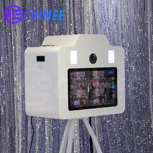 Scatola per cabina fotografica per feste con cabina fotografica per macchina selfie touch screen da 21.5 pollici per eventi installa photobooth per stampante dnp per fotocamera