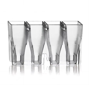 <span class=keywords><strong>Cuvette</strong></span> d'échantillonnage de spécimen clair en plastique pour coagulomètre American Pacific 4 trous - Product Image 1