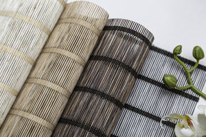 नया डिजाइन प्राच्य शास्त्रीय अनुकरण घास बुनाई बनावट रोमन रंग रंग के कपड़े रोलर अंधा - Product Image 2