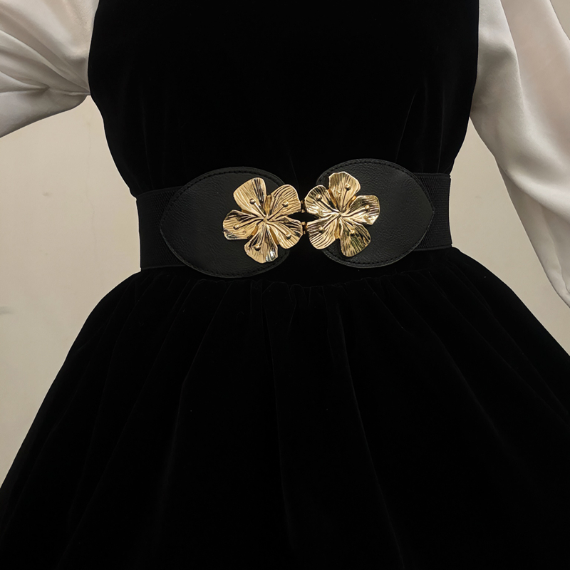 Gold Belt Dress - Elegant and Stylish Women's Fashion