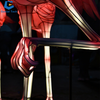 SGTL28 Lifesize Zoo Seiden laterne Flamingo Laterne Chinesische Festival Laterne zu verkaufen
