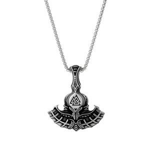 <span class=keywords><strong>Nordique</strong></span> Viking collier navire ancre pendentif en acier inoxydable bijoux Thor marteau Mjolnir <span class=keywords><strong>nordique</strong></span> <span class=keywords><strong>mythologie</strong></span> cadeau pour hommes - Product Image 1