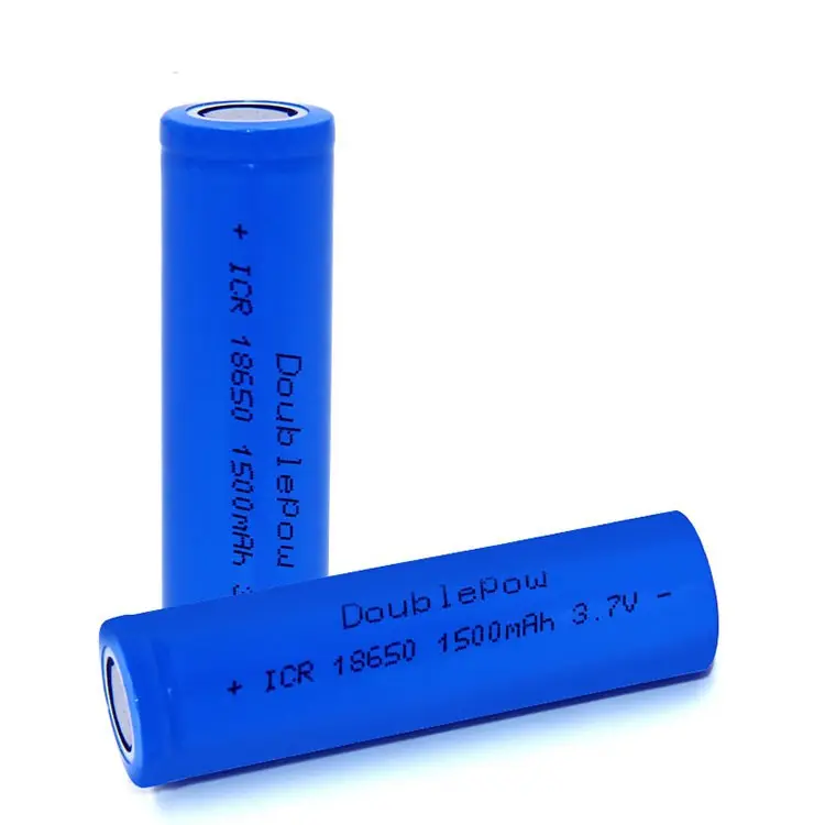 High Power ICR18650 battery li-ion rechargeable lithium li ion 18650 1500mah 3.7v battery cel for flashlight