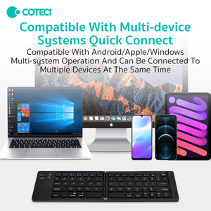 Clavier pliable sans fil COTECi personnalisé avec port de charge Type-C pour Windows, iOS, <span class=keywords><strong>Android</strong></span> - Product Image 6