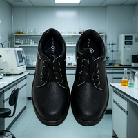 Bottes de travail en cuir unisexe résistantes aux hautes températures et antistatiques pour l'usine, la cuisine et l'électricité