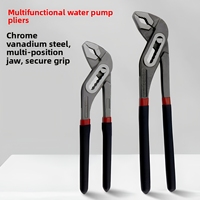 Pince à bec longue professionnelle multifonctionnelle en acier au chrome-vanadium pour plomberie, OEM, à mâchoires réglables à dégagement rapide pour réparation de tuyaux