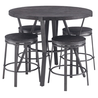Nouveau modèle de table de bar ronde en bois moderne avec hauteur de comptoir bon marché