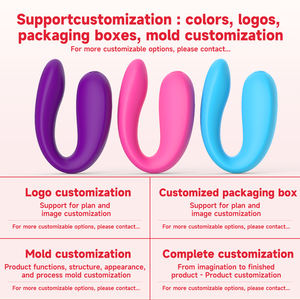 S-hande Mini U şekli giyilebilir vibratör klitoris ve Anal kadın yetişkin seks oyuncakları çift titreşim yetişkin seks oyuncak toptan - Product Image 5