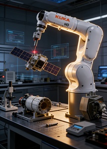 แขนหุ่นยนต์ฮิวแมนนอยด์ KUKA <span class=keywords><strong>KR7</strong></span> R700-3 AGILUS หุ่นยนต์อุตสาหกรรม 6 แกน รับน้ำหนักได้ 10.2 กก. ระยะเอื้อมสูงสุด 703 มม. สำหรับงานประกอบและหยิบจับ - Product Image 5