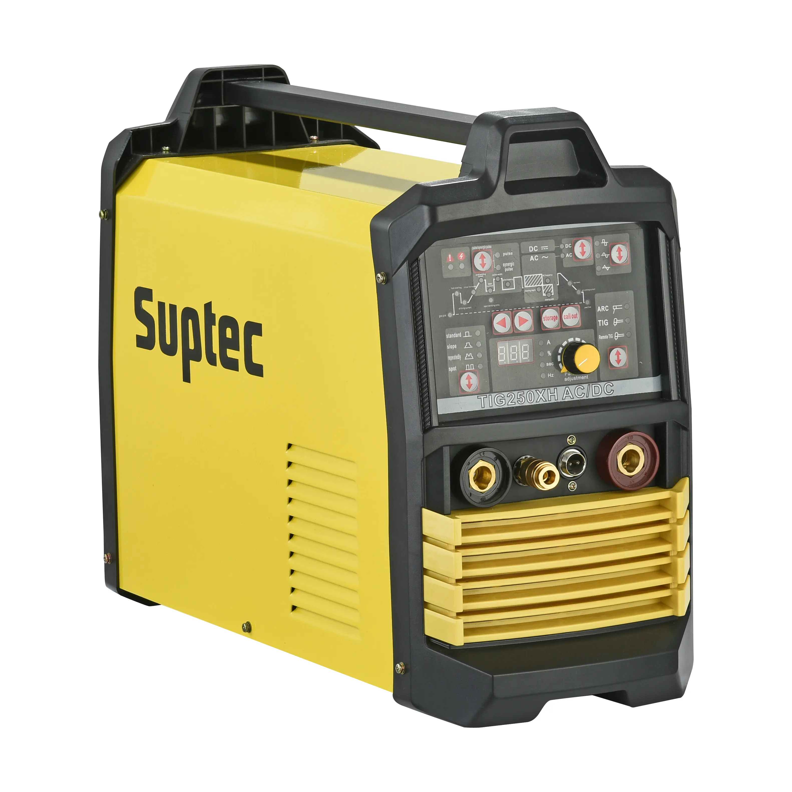 SUPTEC en iyi yüksek frekanslı soldadoras tig igbt invertör maquina de soldar tig 250 ac dc alüminyum tig kaynakçı kaynak makinesi