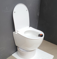Toilette suspendue au mur de salle de bain en céramique de Chine avec réservoir Toilettes à citerne dissimulées Wc Ensembles de toilette à suspendre au mur