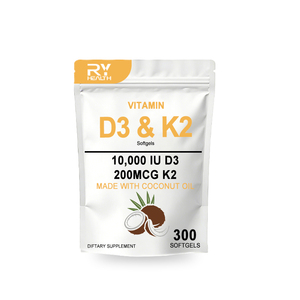 Suplemento Alimenticio <span class=keywords><strong>para</strong></span> Adultos, Directo <span class=keywords><strong>de</strong></span> Fábrica, 30/60/90 Cápsulas Blandas <span class=keywords><strong>de</strong></span> Vitamina D3+K2, Excluye Recién Nacidos - Product Image 1