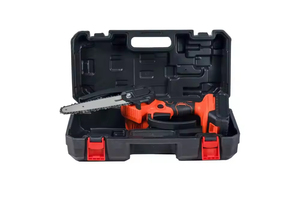 Meilleure <span class=keywords><strong>mini</strong></span> tronçonneuse électrique sans fil de 6 pouces, qualité bricolage, tronçonneuse à batterie portative avec verrou de sécurité - Product Image 3