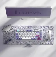 Darmoshark Top75 Trio-mode 87Keys Gaming Mechanical Keyboard 75% Layout Hot Swap Customized Diy Screen