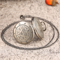 Reloj de bolsillo con cadena de gravedad, colgante de cuarzo, Steampunk, Vintage, para regalo
