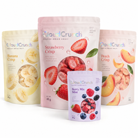 Sachet Doypack à fond plat imprimé sur mesure, à haute barrière, avec fermeture zip, résistant à l'humidité, pour emballage de viande et snacks, 6oz 8oz
