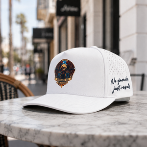 Gorra de Golf de 5 Paneles con Bordado de Silicona, Personalizada, de Alta Calidad, MOQ Bajo, Visera Plana, Ajustable, Transpirable, de Secado Rápido, Unisex - Product Image 4