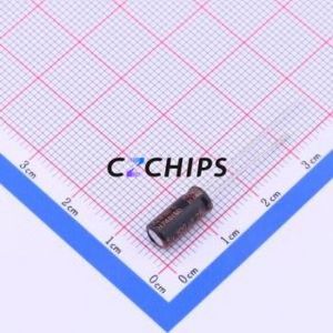 Condensador Electrolítico de Aluminio de Montaje Pasante RZW101M1EBK-0511, Componente de Montaje Pasante (THT), D5xL11mm 100uF 20% 25V 2mm - Product Image 2