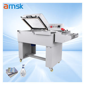 FM-5540 2อิน1เครื่องห่อฟิล์มพลาสติกกึ่งอัตโนมัติสำหรับกล่องบรรจุภัณฑ์เครื่องดื่มเครื่องปิดผนึกและตัดหนังสือ - Product Image 1