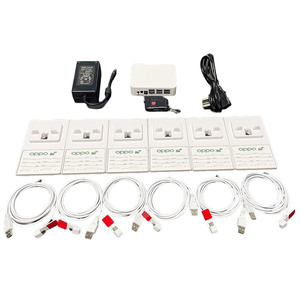 6 cổng điện thoại di động an ninh đứng chống trộm ABS nhựa điện thoại di động hệ thống báo động chủ hiển thị - Product Image 1