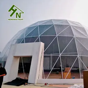 La più recente tenda per fiere 1000 persone tenda a cupola geodetica trasparente tende Glamping per esterni 40m