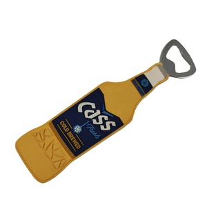 Abrebotellas de PVC con forma de logotipo personalizado impreso Abrebotellas inoxidable con patrón colorido - Product Image 3