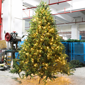 Nuevas Decoraciones Navideñas de Alta Gama para el Hogar, Árbol de Navidad de <span class=keywords><strong>Abeto</strong></span> <span class=keywords><strong>Canadiense</strong></span> de Alta Calidad, Completamente de PE, Brillante, con Base, Tipo Pino Noble - Product Image 2