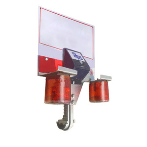 Feu de signalisation LED solaire GYX-45, rouge, à installation fixe, corps en aluminium, pour avertissement de circulation - Product Image 3