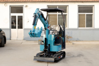 Mini-excavatrice hydraulique 1,3 tonne à chenilles pour serres, facile à utiliser