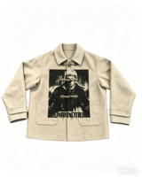 Veste en jean unisexe vintage personnalisée imprimée DTG Kornit, respirante, écologique, style gothique streetwear, mélange polyester/coton