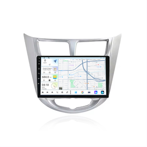 Stereo Radio mobil Android 8-Core 9 inci, pemutar DVD <span class=keywords><strong>Audio</strong></span> DSP WIFI 4G GPS Carplay untuk Hyundai Accent 2011-2016 - Product Image 1