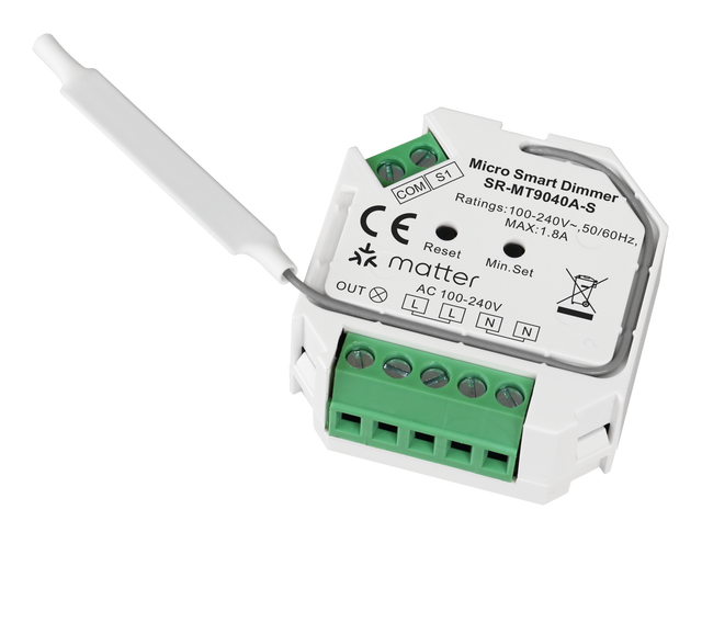 Matter Over Thread + Zigbee Dual Tech Micro Smart Dimmer Zigbee App Control Remote Control Green Power Kinetic Switch Control