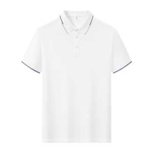 เสื้อเชิ้ตแขนสั้นสีทึบสำหรับผู้ชาย สีกรมท่า ผ้าโพลีเอสเตอร์ ระบายอากาศได้ดี ชุดลำลองสำหรับธุรกิจทีโย - Product Image 4
