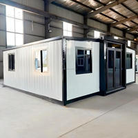 20ft 40ft Großräumiges Erweiterbares Containerhaus mit Wärmedämmung Integriertes Gebäude für Arbeitercamps & Baustellenunterkünfte