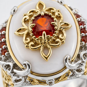 Anello con design barocco in stile conchiglia naturale, colore a contrasto, anello creativo da donna - Product Image 4