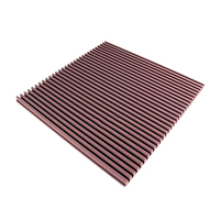 Panneaux Muraux Acoustiques Absorbants en PU, Mousse Polyester Insonorisante pour Salle KTV, 50x50x7cm, Forme Personnalisée, Vente en Gros Usine