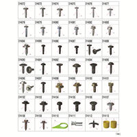 Ruiseer Clips métalliques universels automatiques et attaches en plastique Tapis de voiture Panneau de porte automobile Clip de sol pour pare-chocs