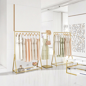 Cintres en métal recyclables et présentoirs pour robes <span class=keywords><strong>de</strong></span> mariée, revêtement en poudre, montage facile, supports pour vêtements pour les magasins spécialisés <span class=keywords><strong>chinois</strong></span> - Product Image 3