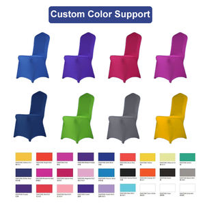 Housse de chaise de mariage dorée en spandex de luxe, une pièce, tout compris, pour banquet et restaurant – Offre spéciale - Product Image 6