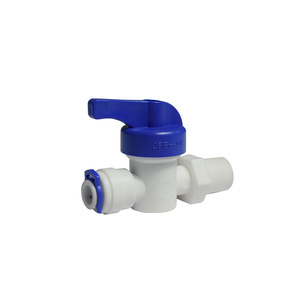 Válvula de bola con rosca externa de 2 puntos, tipo Blue Card, con diámetro de tubo de 1/4 pulgada, conector para purificador de agua - Product Image 4