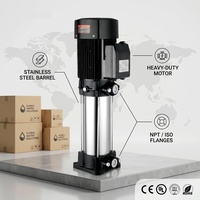 Pompe verticale multi-étages en acier inoxydable, pompe à usage commercial, haut débit, haute pression