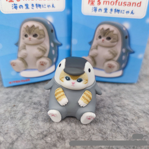 5 unids/set 5CM caja ciega tiburón gato Mofusand Kawaii Figuinre japonés Q Ver figura de <span class=keywords><strong>Anime</strong></span> muñeca de juguete - Product Image 6