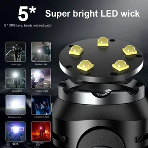 5*Wicks Mini <b>Rechargeable</b> Led <b>Flashlight</b> With Usb Charging Edc Waterproof Aluminum Torch Tail Magnet Cap Clip Portable Lighting - Product Image 2