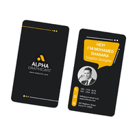 Cartes de visite couleur au format A3 personnalisées Impression offset d'estampage à chaud sur papier Options de taille et de conception personnalisées