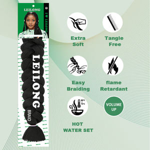 Hot <strong>Sales</strong> Ombo Braid Synthetic Braiding Hair Extension Soft Texture <strong>for</strong> <strong>African</strong> 165 Gram Stretched Synthetic Braiding Hair - Product Image 5